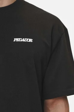 Pegador Tees|Bass Oversized Tee Washed Black