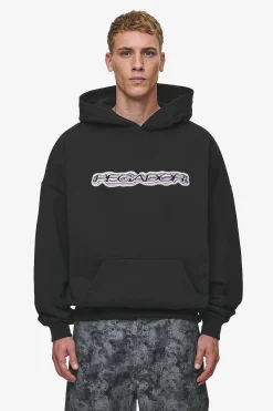 Pegador Hoodies|Baxter Boxy Hoodie Washed Black