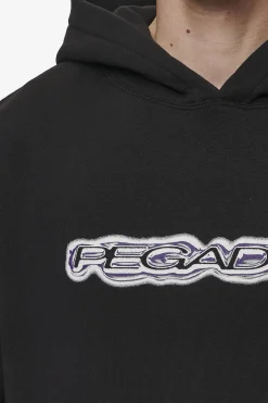 Pegador Hoodies|Baxter Boxy Hoodie Washed Black