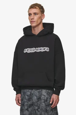 Pegador Hoodies|Baxter Boxy Hoodie Washed Black