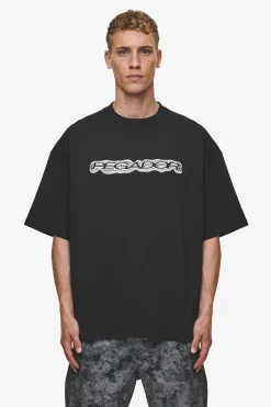 Pegador Tees|Baxter Boxy Tee Washed Black