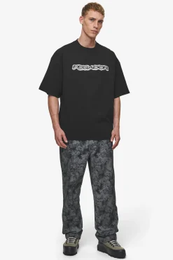 Pegador Tees|Baxter Boxy Tee Washed Black