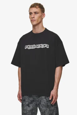 Pegador Tees|Baxter Boxy Tee Washed Black