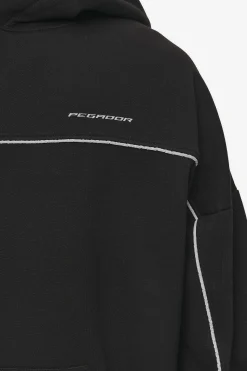 Pegador Hoodies|Beak Boxy Hoodie Washed Black