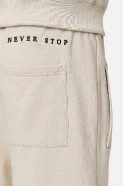 Pegador Pants & Joggers|Beech Baggy Sweat Pants Washed Desert Sand