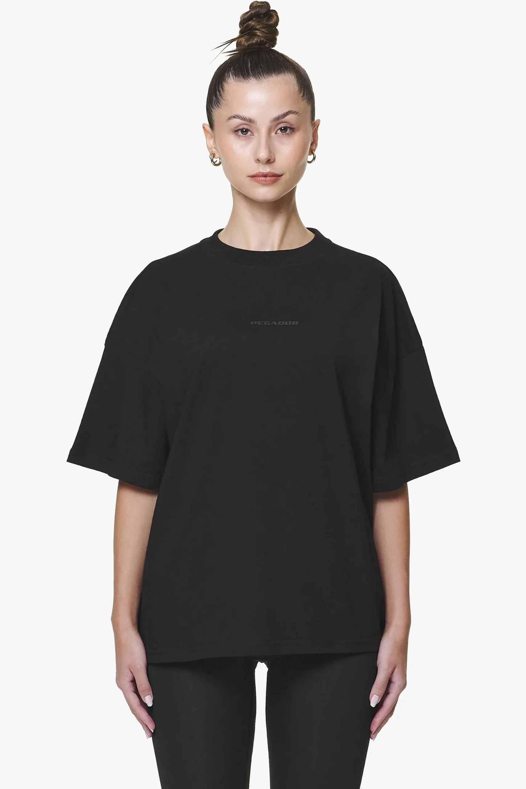 Pegador Tees|Bel Air Heavy Oversized Tee Black Gum