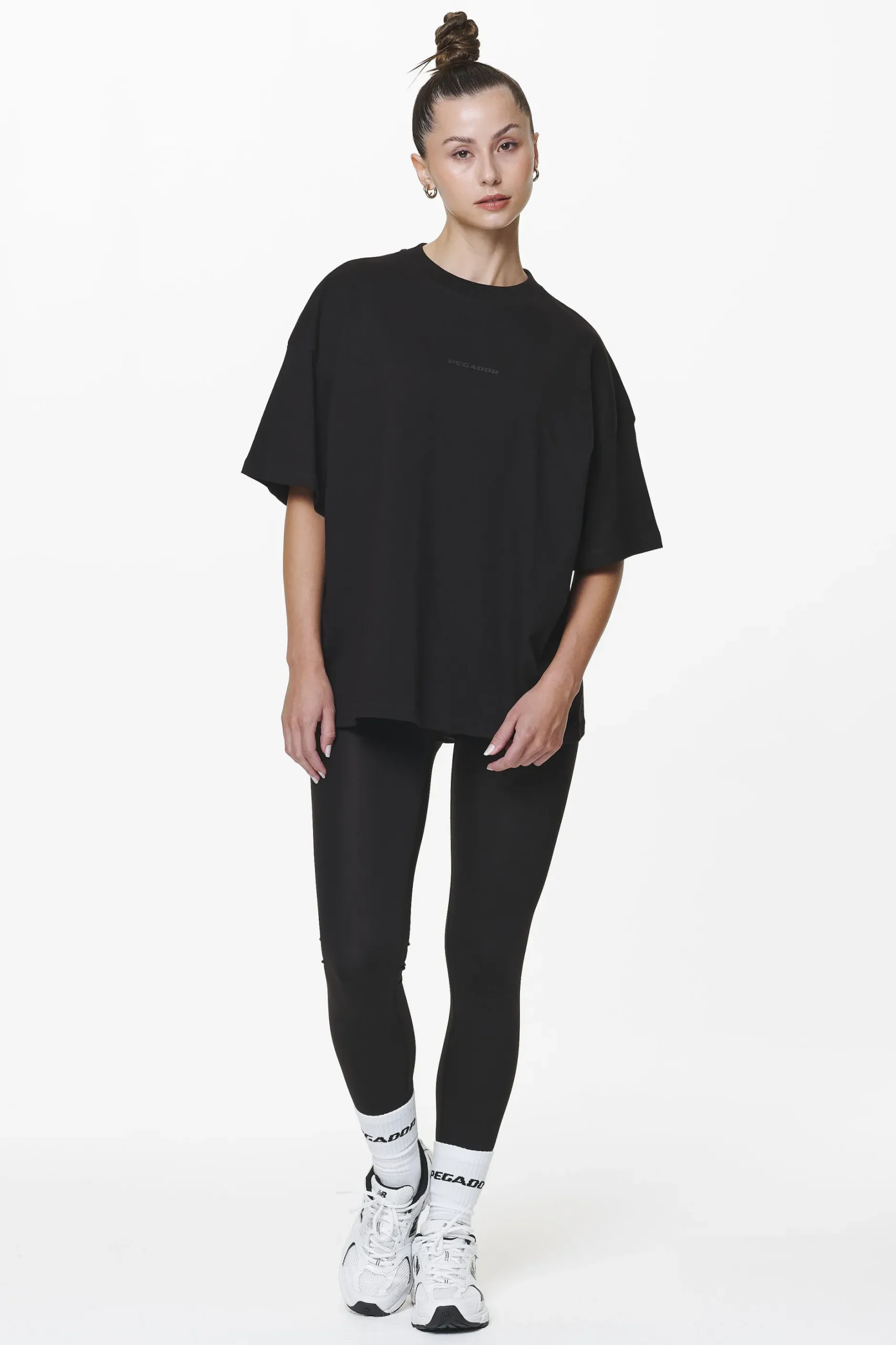 Pegador Tees|Bel Air Heavy Oversized Tee Black Gum