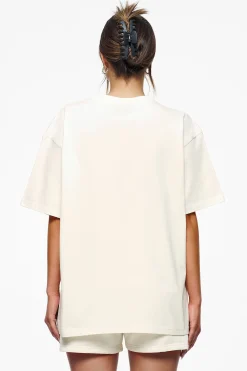 Pegador Tees|Bel Air Heavy Oversized Tee Vintage Washed Unbleached Gum
