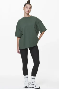 Pegador Tees|Bel Air Heavy Oversized Tee Washed Sage Green Gum