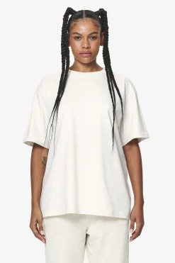 Pegador Tees|Bel Air Heavy Oversized Tee Washed Salty Cream Gum