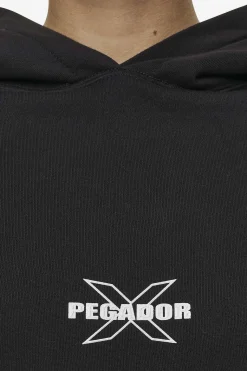 Pegador Hoodies|Belly Oversized Hoodie Washed Black