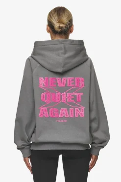 Pegador Hoodies|Belly Oversized Hoodie Washed Deep Grey