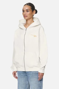 Pegador Hoodies|Zip Hoodies|Berri Oversized Zip Hoodie Washed Coconut Milk