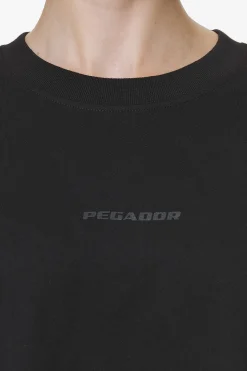 Pegador Tees|Beverly Logo Oversized Tee Black Gum
