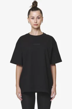 Pegador Tees|Beverly Logo Oversized Tee Black Gum