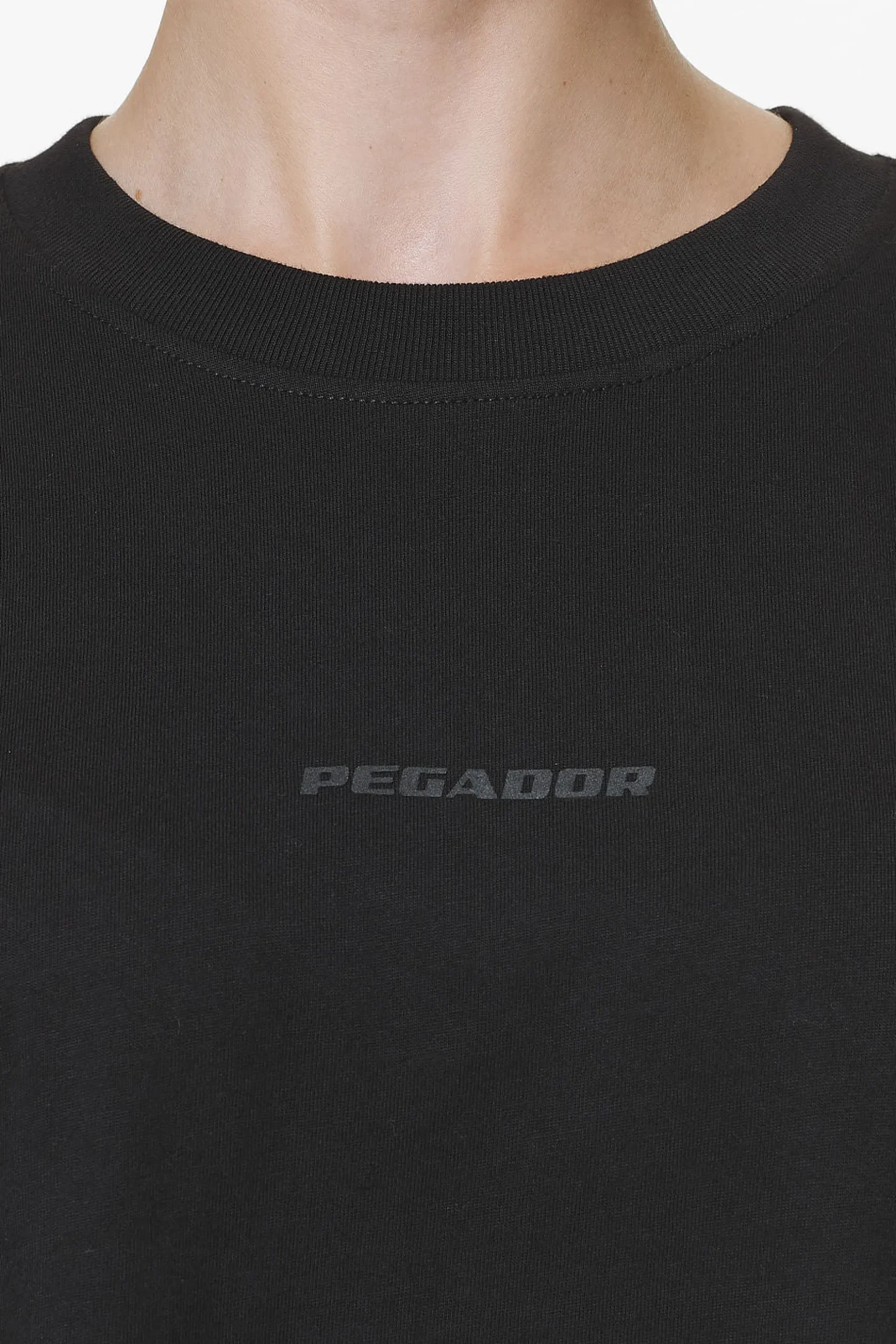 Pegador Tees|Beverly Logo Oversized Tee Black Gum