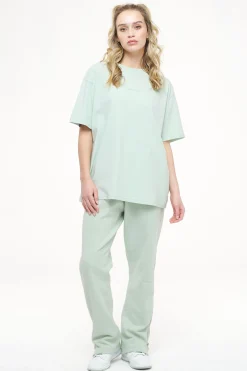 Pegador Tees|Beverly Logo Oversized Tee Vintage Washed Milky Green Gum