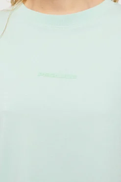 Pegador Tees|Beverly Logo Oversized Tee Vintage Washed Milky Green Gum