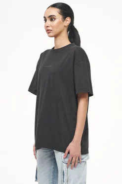 Pegador Tees|Beverly Oversized Tee Vintage Washed Iron Grey Gum