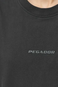 Pegador Tees|Beverly Oversized Tee Vintage Washed Iron Grey Gum