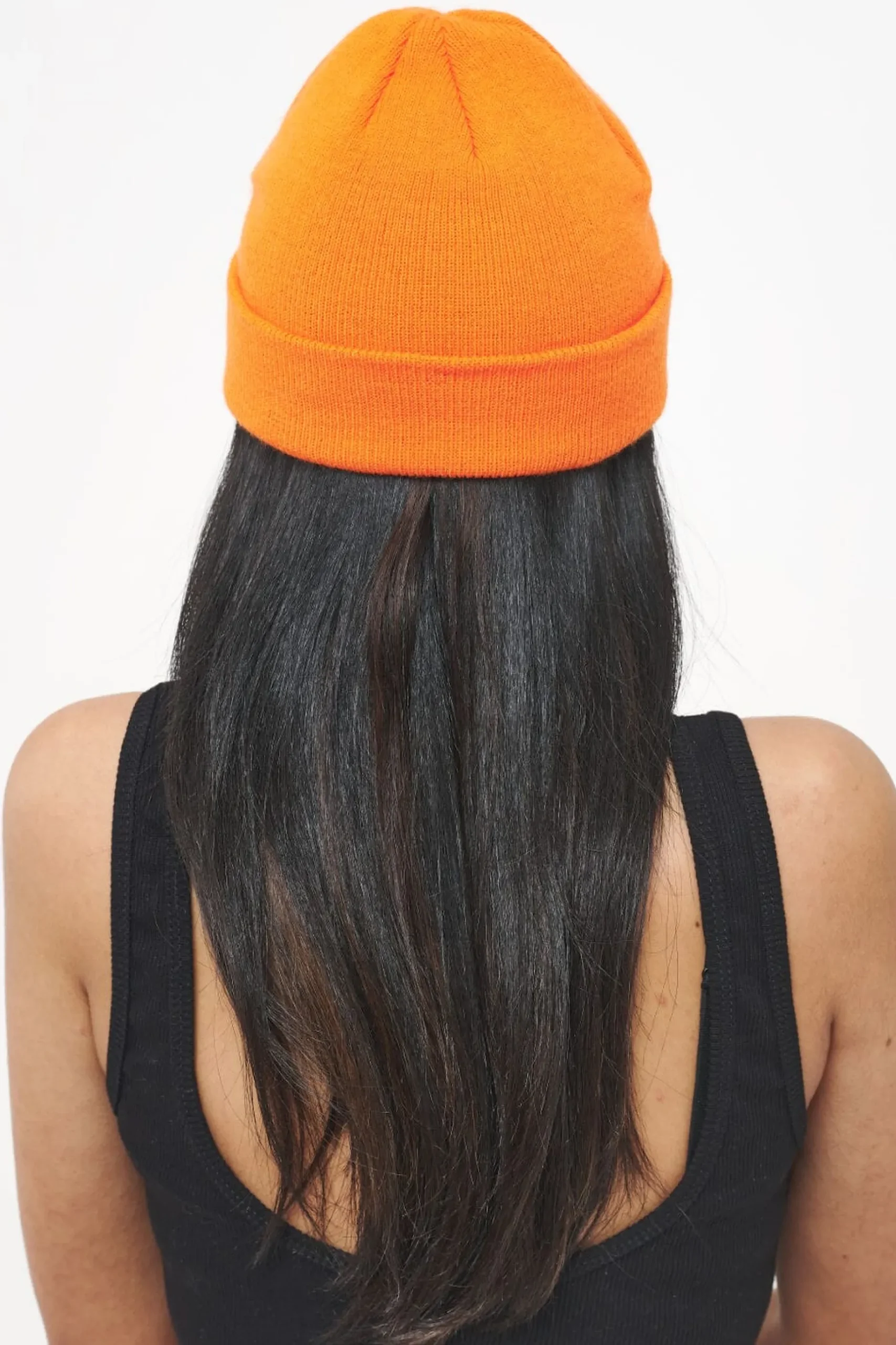 Pegador Beanies|Birch Fisherman Beanie Sunrise Orange White
