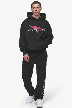 Pegador Pants & Joggers|Blamor Wide Sweat Pants Washed Black