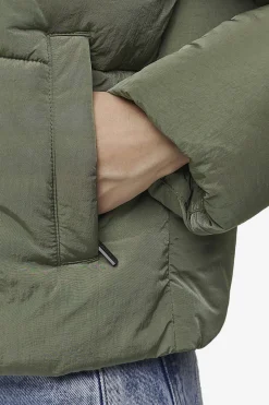 Pegador Jackets|Blanca Crushed Puffer Jacket Mud Olive