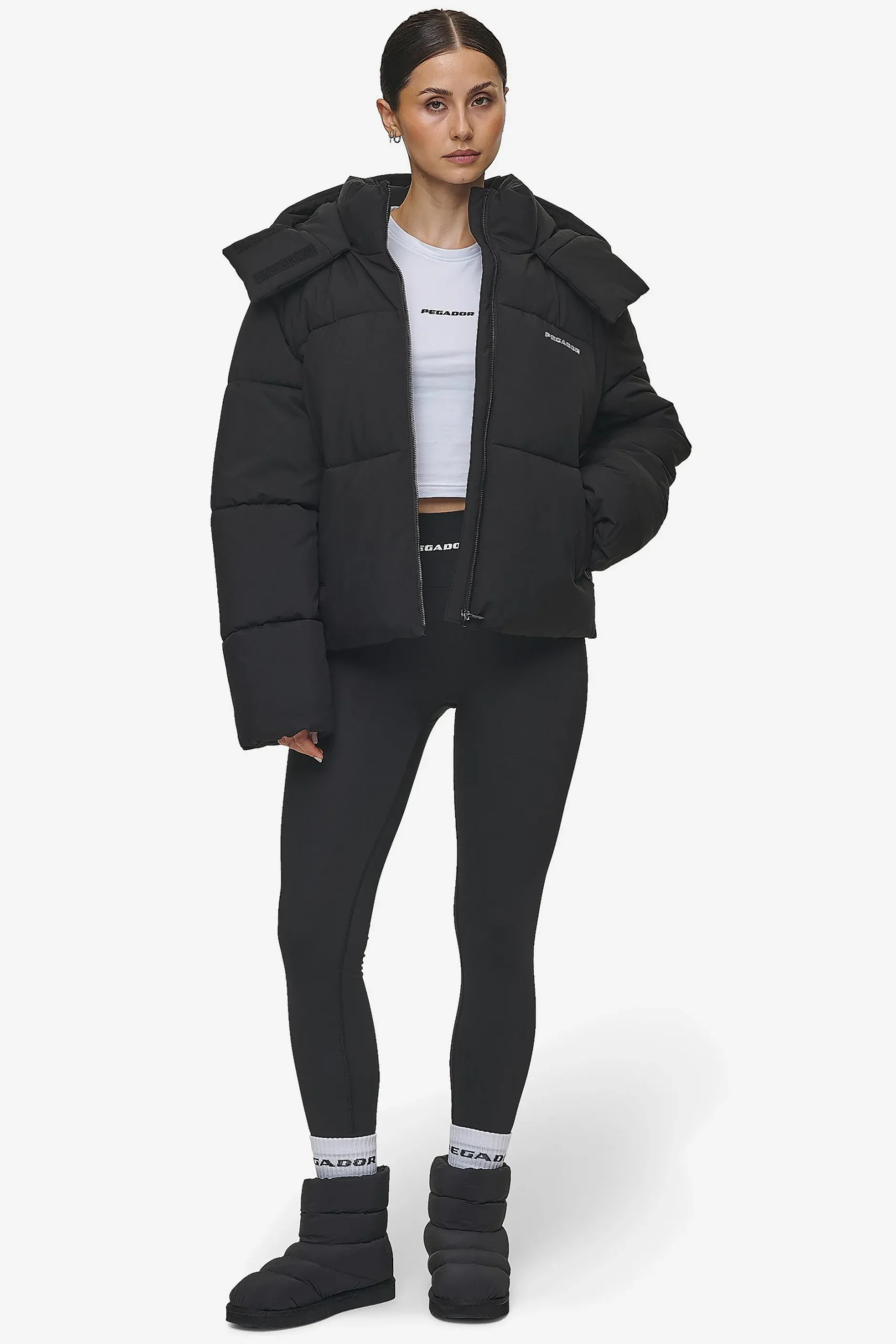 Pegador Jackets|Blanca Puffer Jacket Black