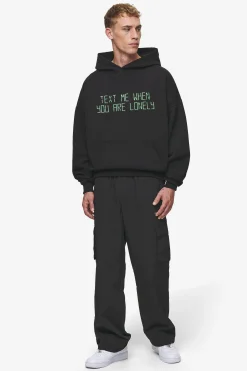 Pegador Hoodies|Bleek Boxy Hoodie Washed Black
