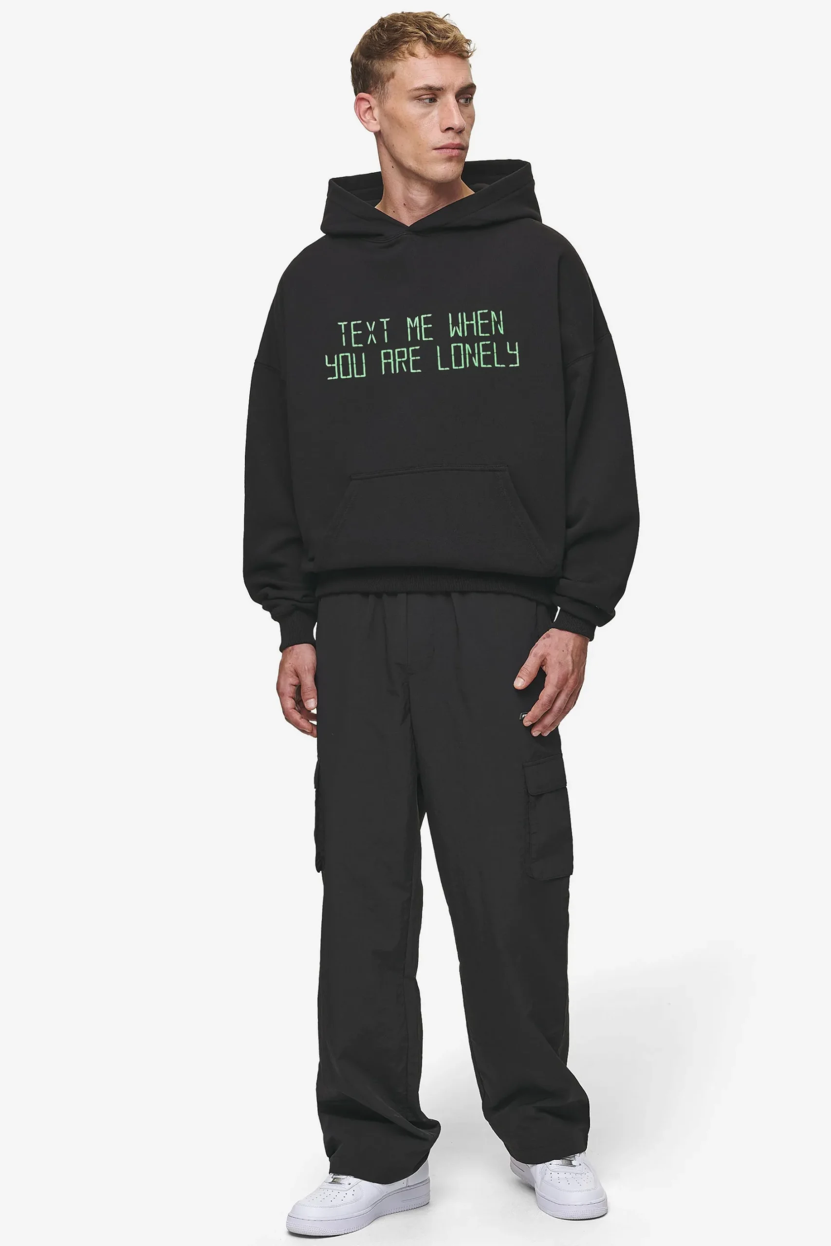 Pegador Hoodies|Bleek Boxy Hoodie Washed Black