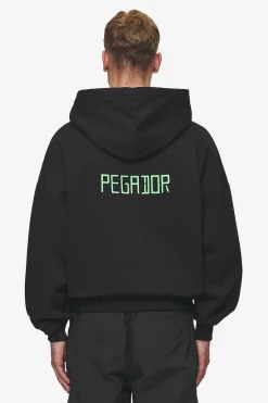 Pegador Hoodies|Bleek Boxy Hoodie Washed Black