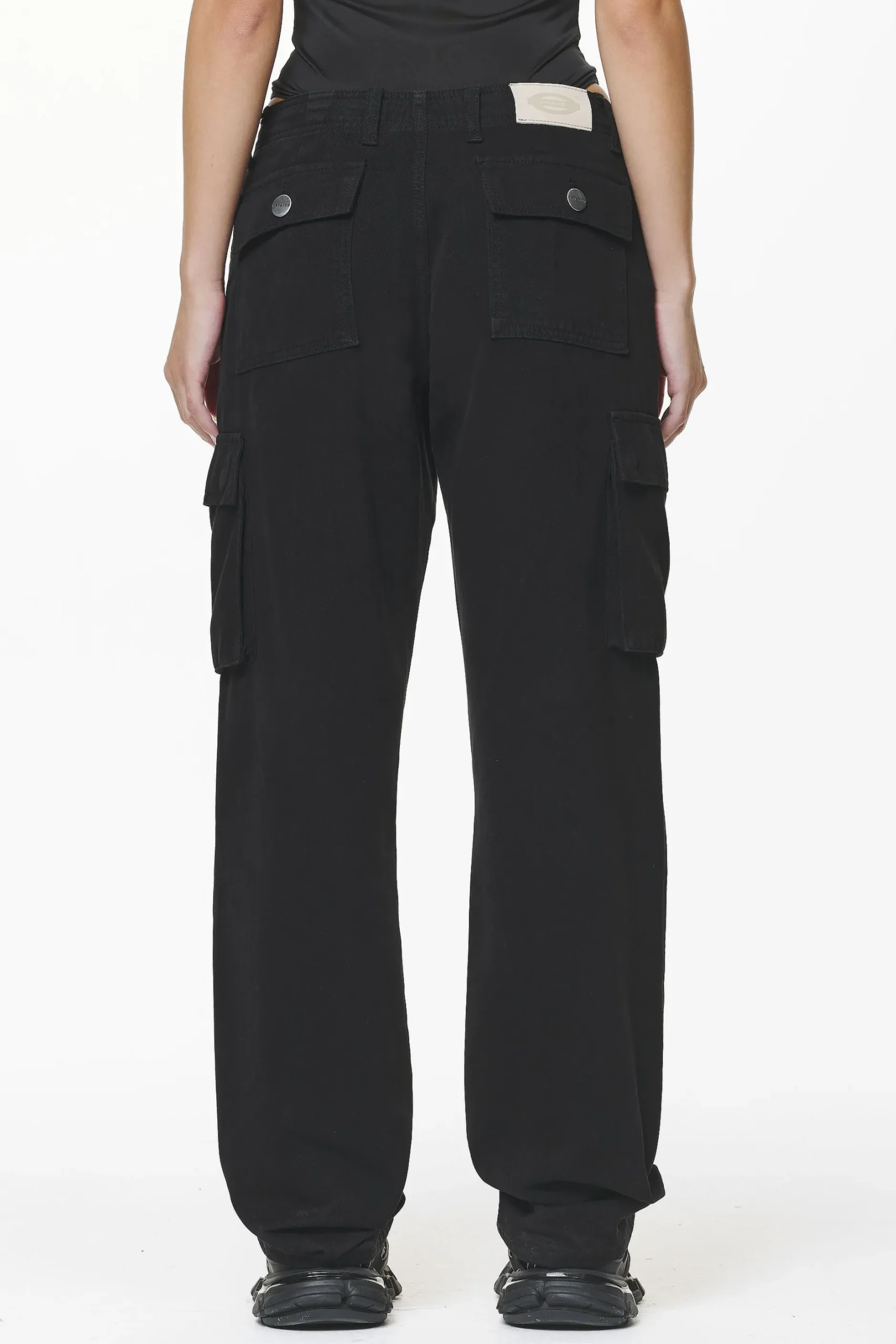 Pegador Pants|Bodo Wide Cargo Pants Black