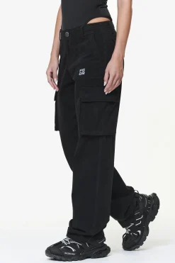 Pegador Pants|Bodo Wide Cargo Pants Black