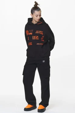 Pegador Pants|Bodo Wide Cargo Pants Black