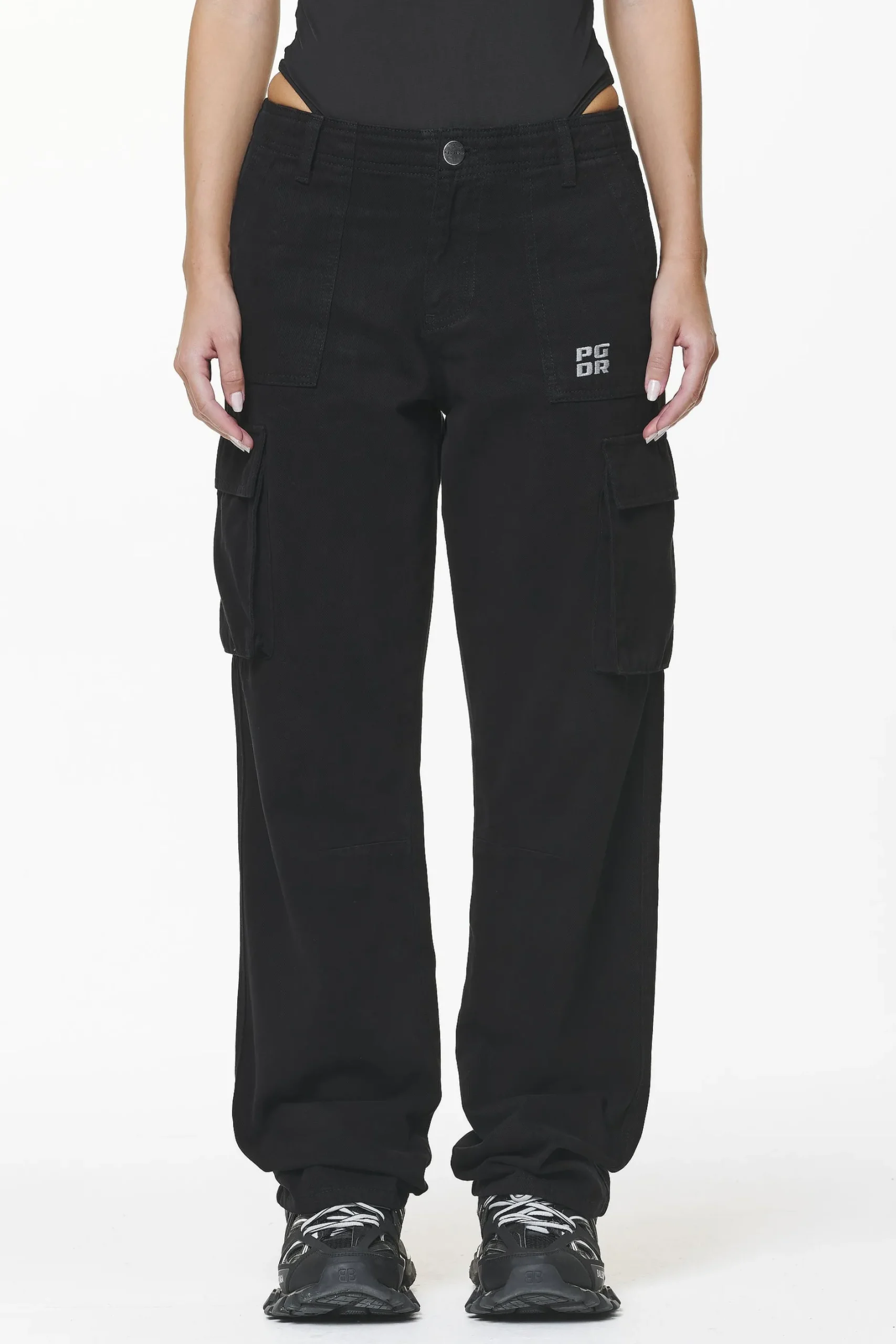 Pegador Pants|Bodo Wide Cargo Pants Black