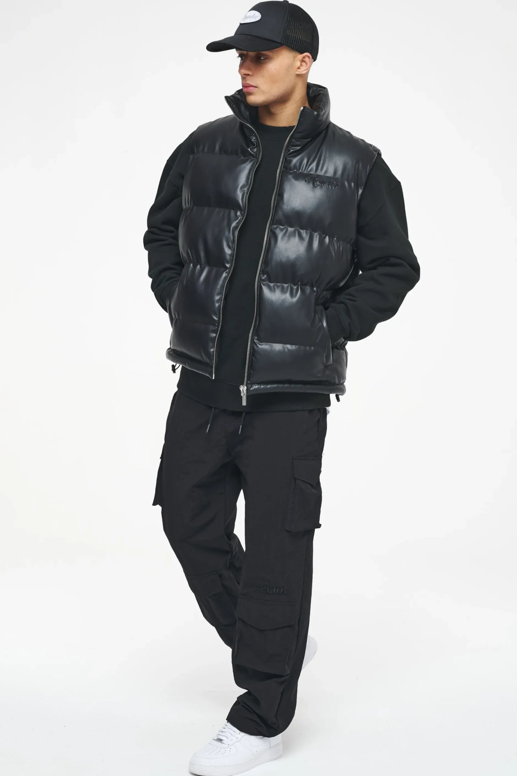 Pegador Pants & Joggers|Bonac Baggy Track Pants Black