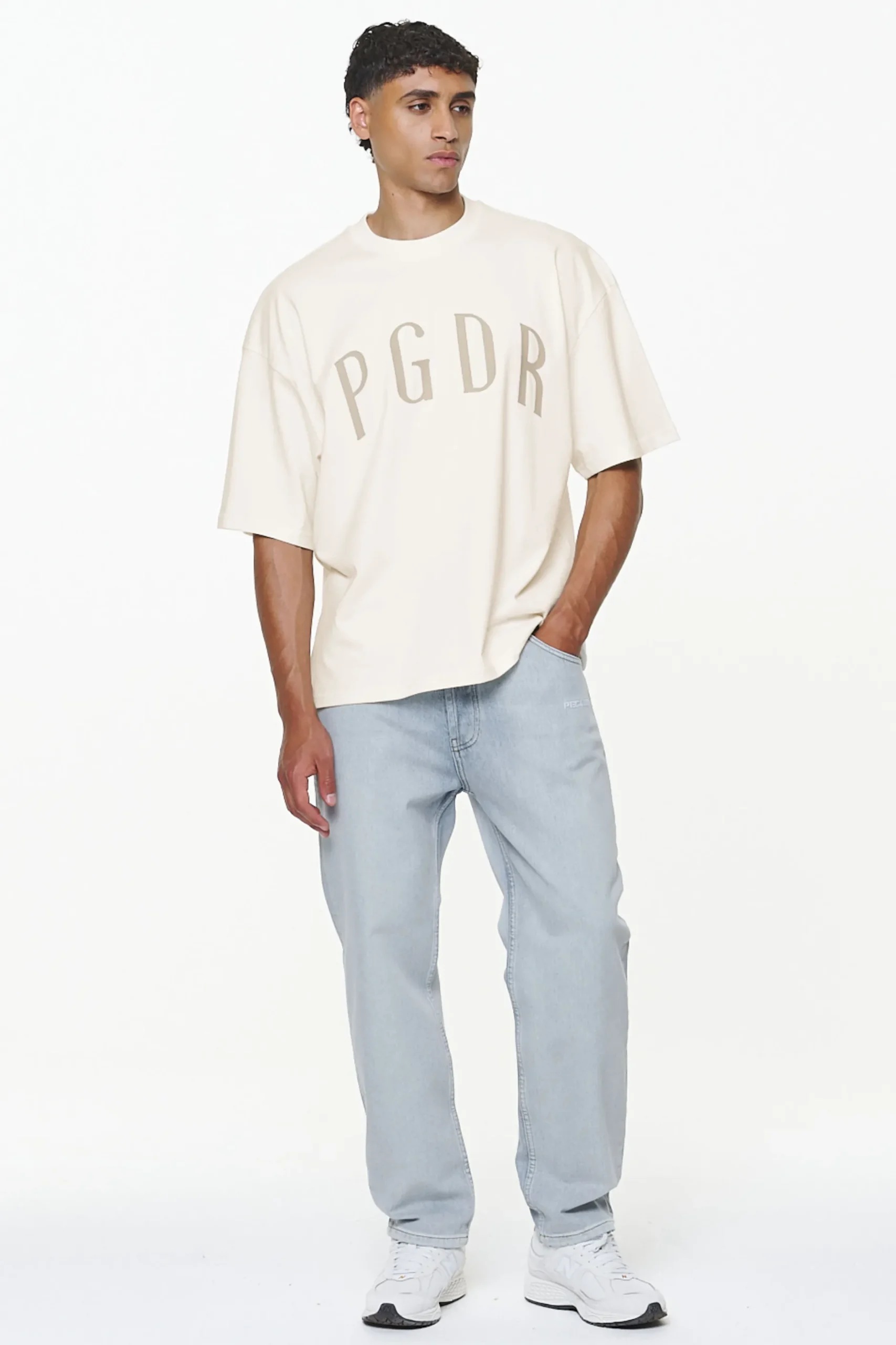 Pegador Tees|Bota Boxy Tee Vintage Washed Unbleached