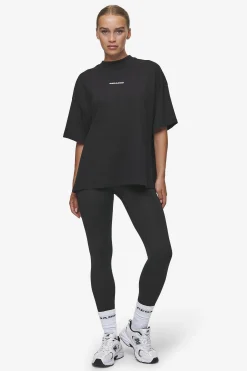 Pegador Tees|Bracy Heavy Oversized Tee White Gum Black
