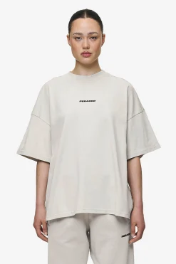 Pegador Tees|Bracy Heavy Oversized Tee Black Gum Washed Moon Grey
