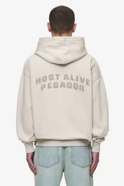 Pegador Hoodies|Buford Oversized Hoodie Washed Light Beige