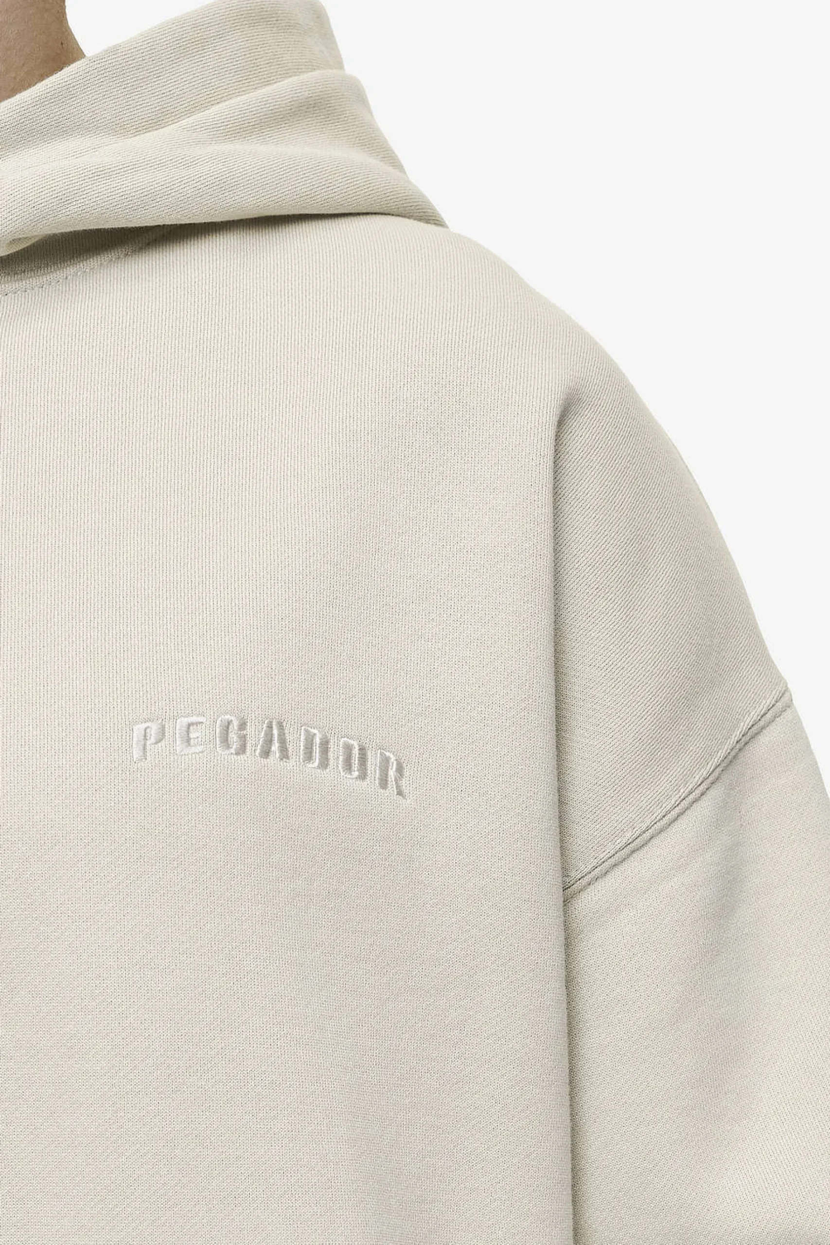 Pegador Hoodies|Buford Oversized Hoodie Washed Light Beige
