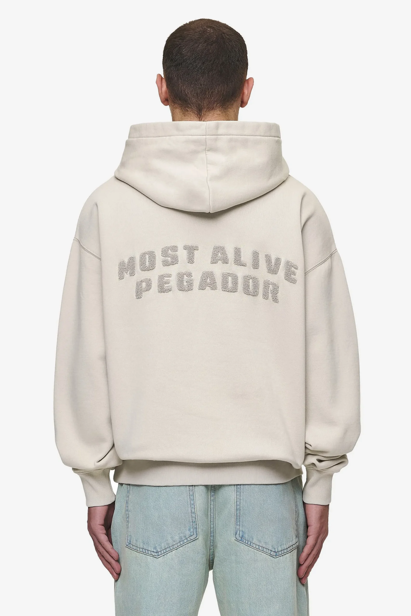 Pegador Hoodies|Buford Oversized Hoodie Washed Light Beige