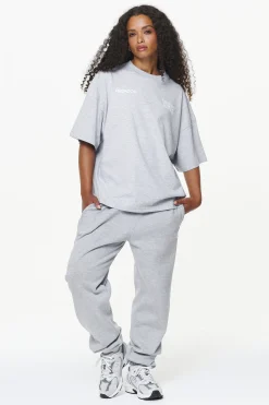 Pegador Tees|Cadogan Heavy Oversized Tee Grey Melange
