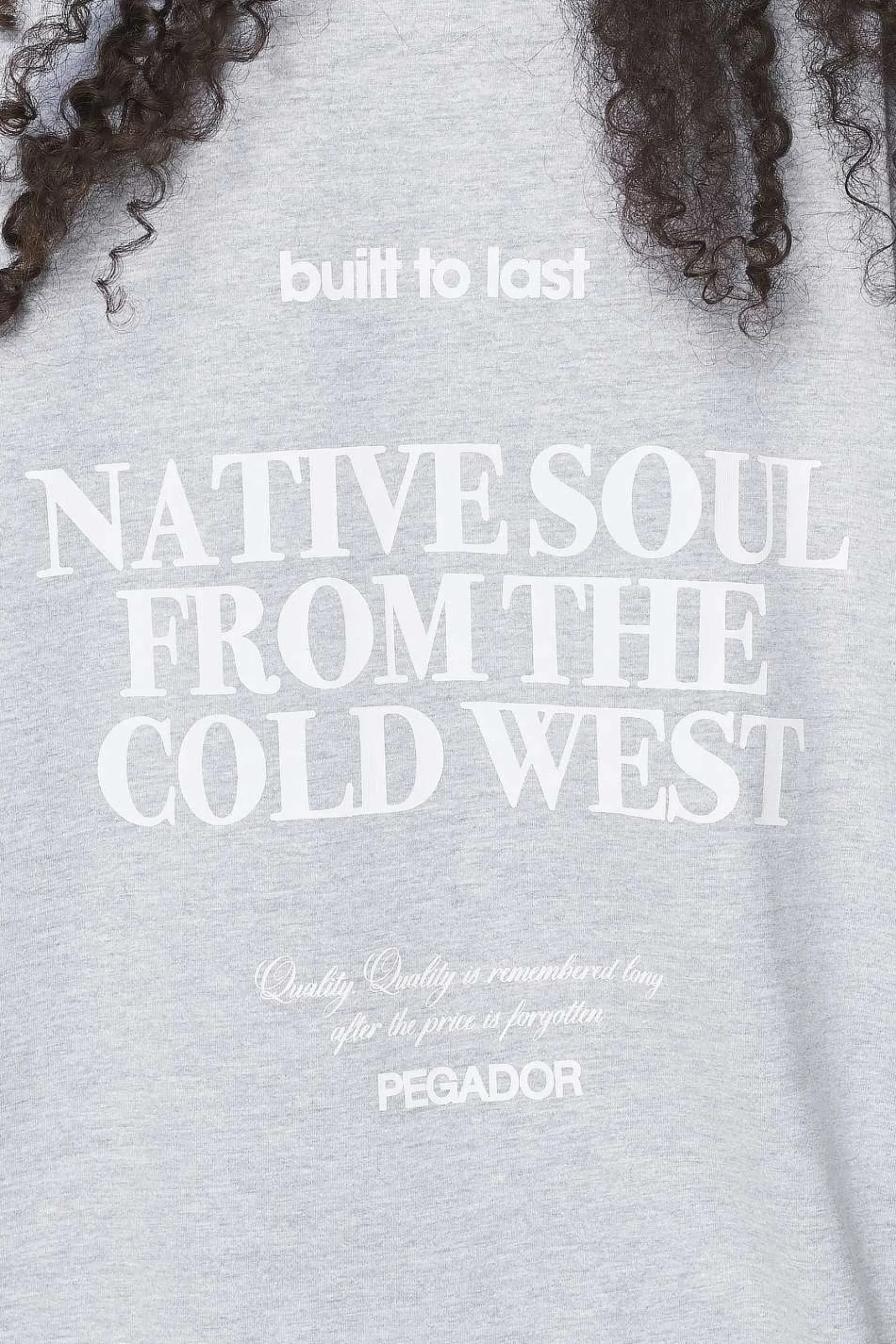 Pegador Tees|Cadogan Heavy Oversized Tee Grey Melange