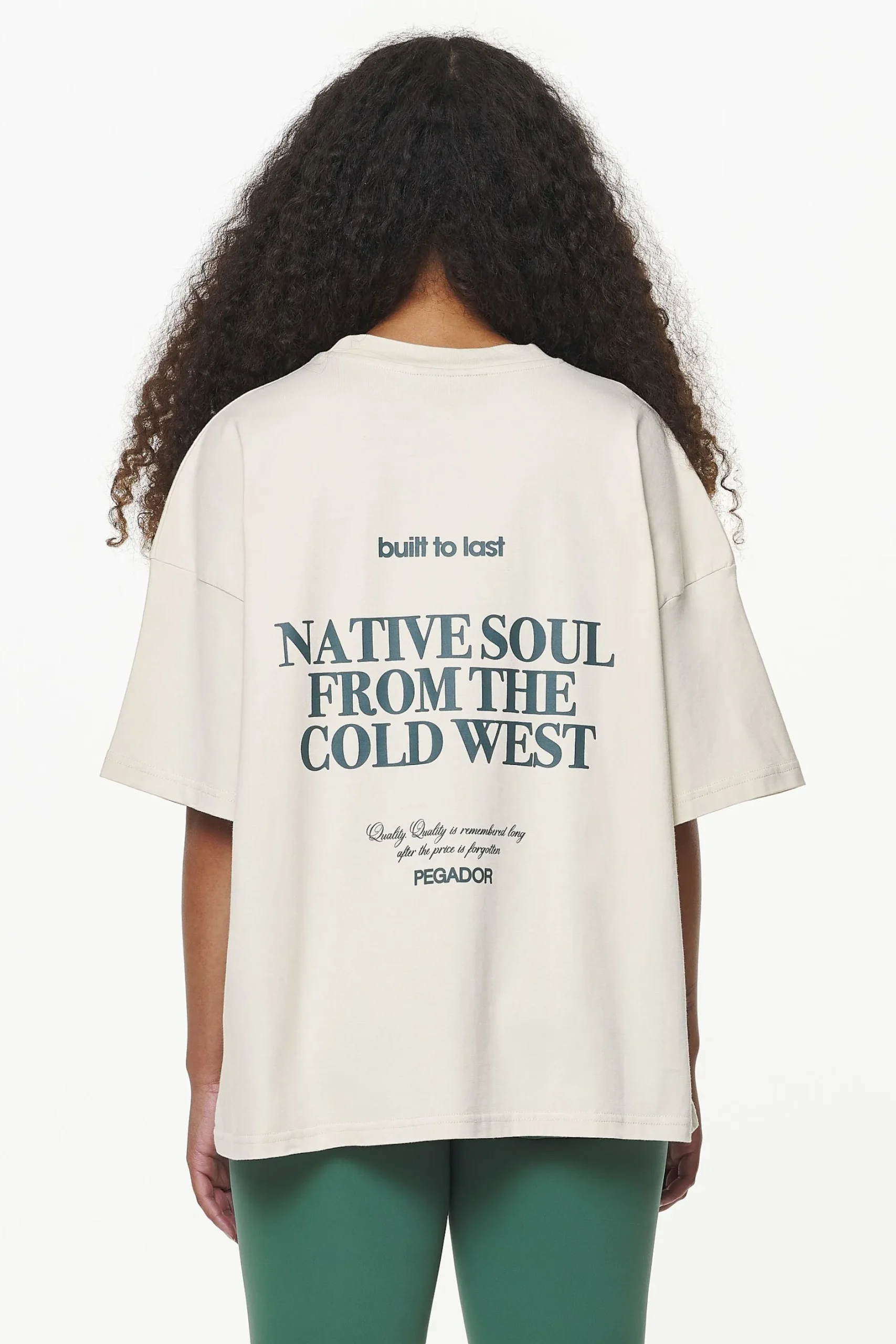 Pegador Tees|Cadogan Heavy Oversized Tee Vintage Washed Bone White