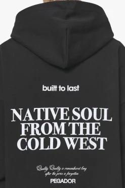 Pegador Hoodies|Cadogan Oversized Hoodie Black