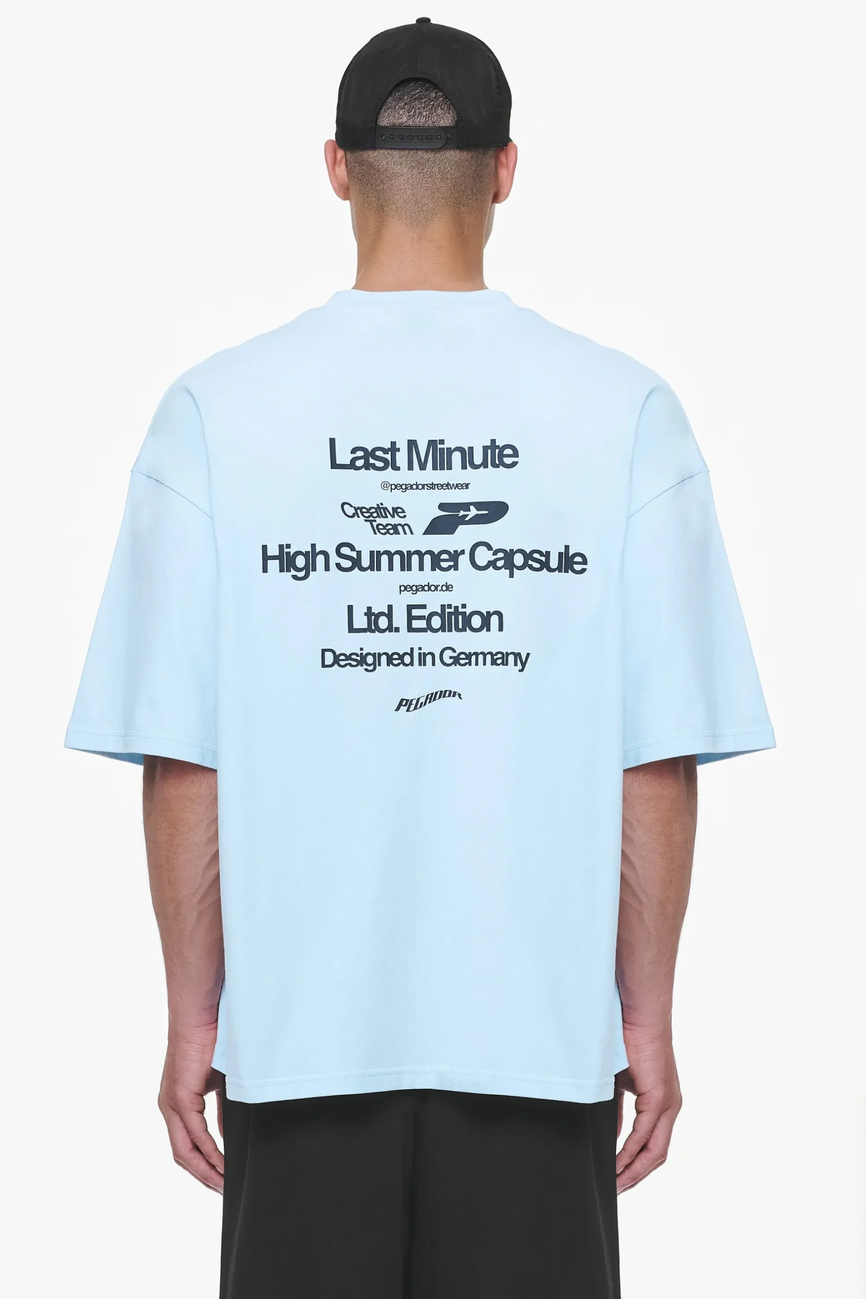 Pegador Tees|Caesar Boxy Tee Vintage Aqua