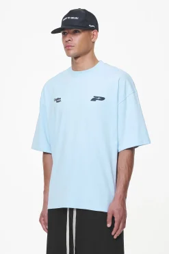 Pegador Tees|Caesar Boxy Tee Vintage Aqua