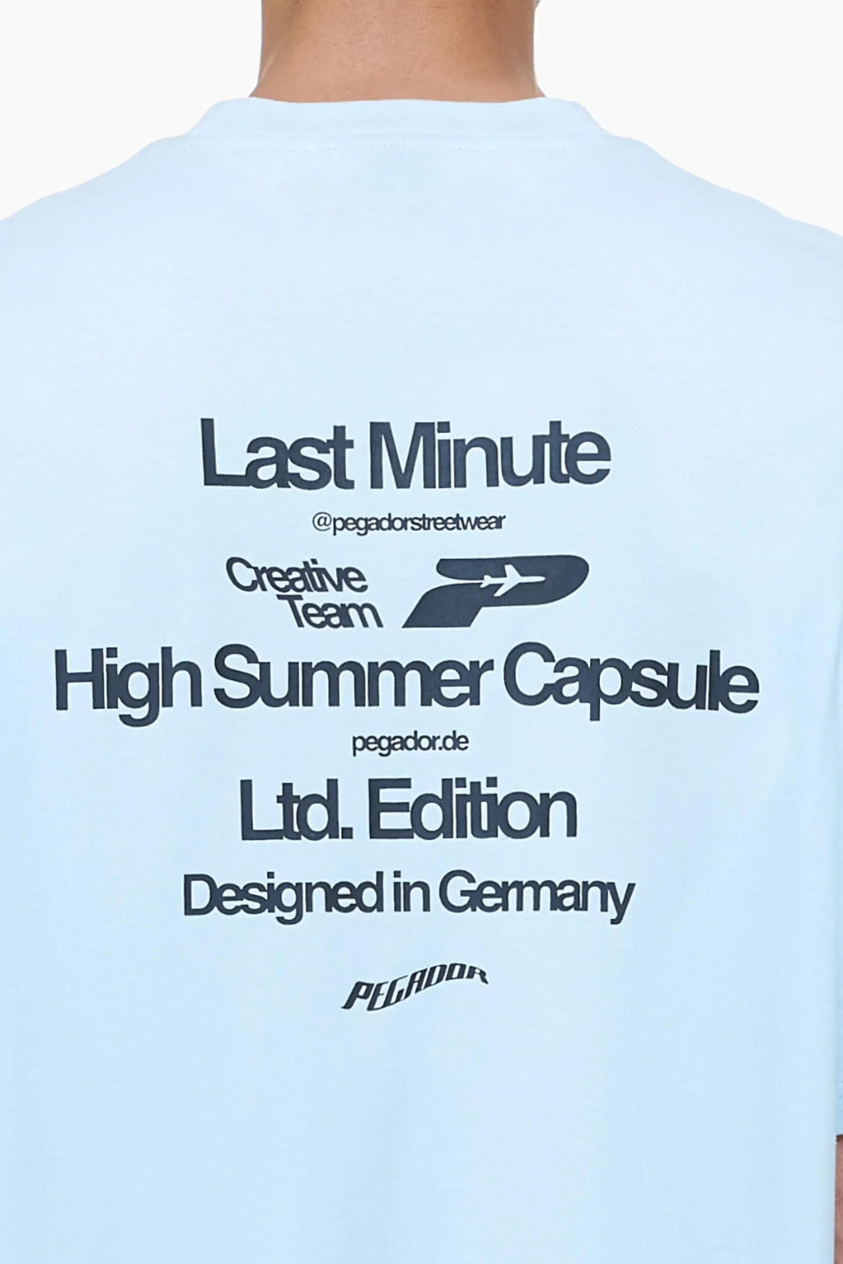 Pegador Tees|Caesar Boxy Tee Vintage Aqua