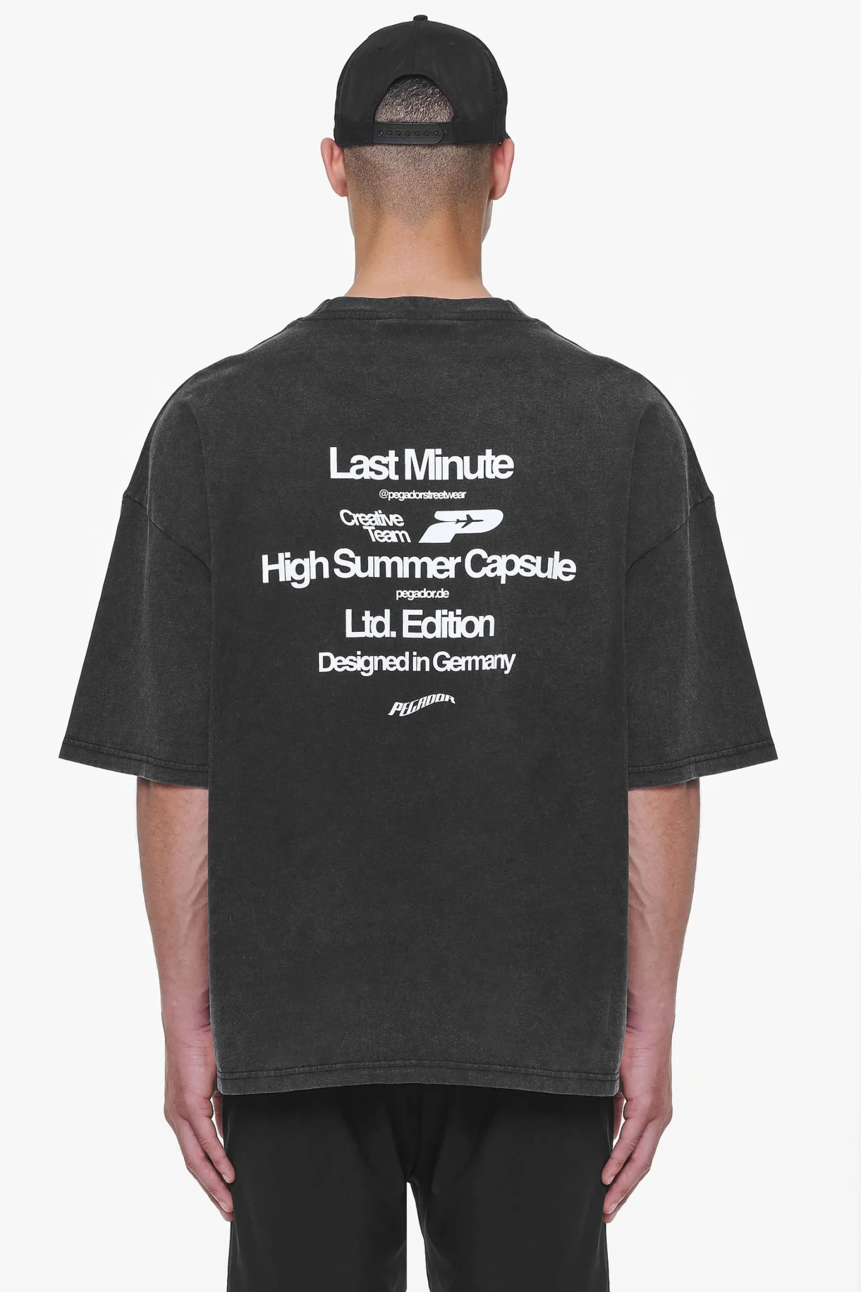 Pegador Tees|Caesar Boxy Tee Vintage Black